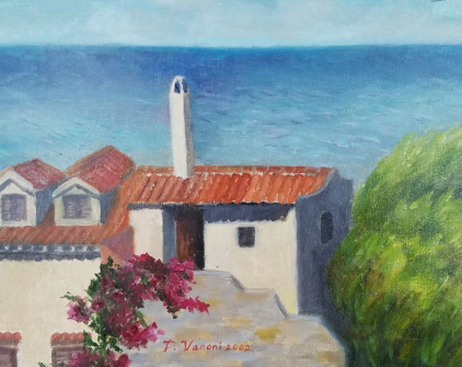 2002 (#xxx)
oil on canvas 10' x 73/4"
Cm. 24 x 19