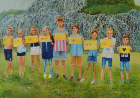 Oil on canvas, cm 100 x 60 anno 2020