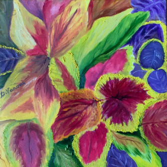Noi. 189 2022 Fiori 30 x 30 cm Oil on Canvas
