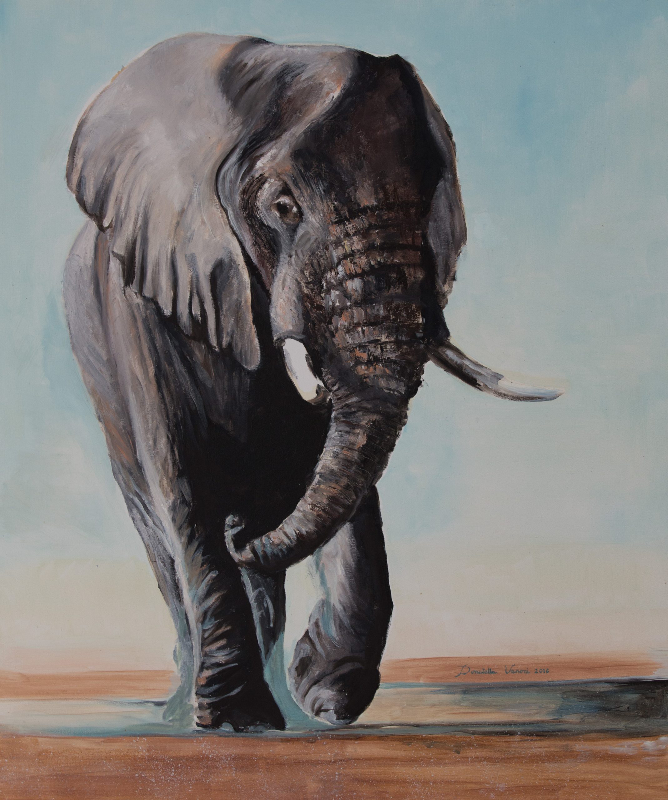 2016 (#601) Oil on Canvas (100 x 60 cm.)