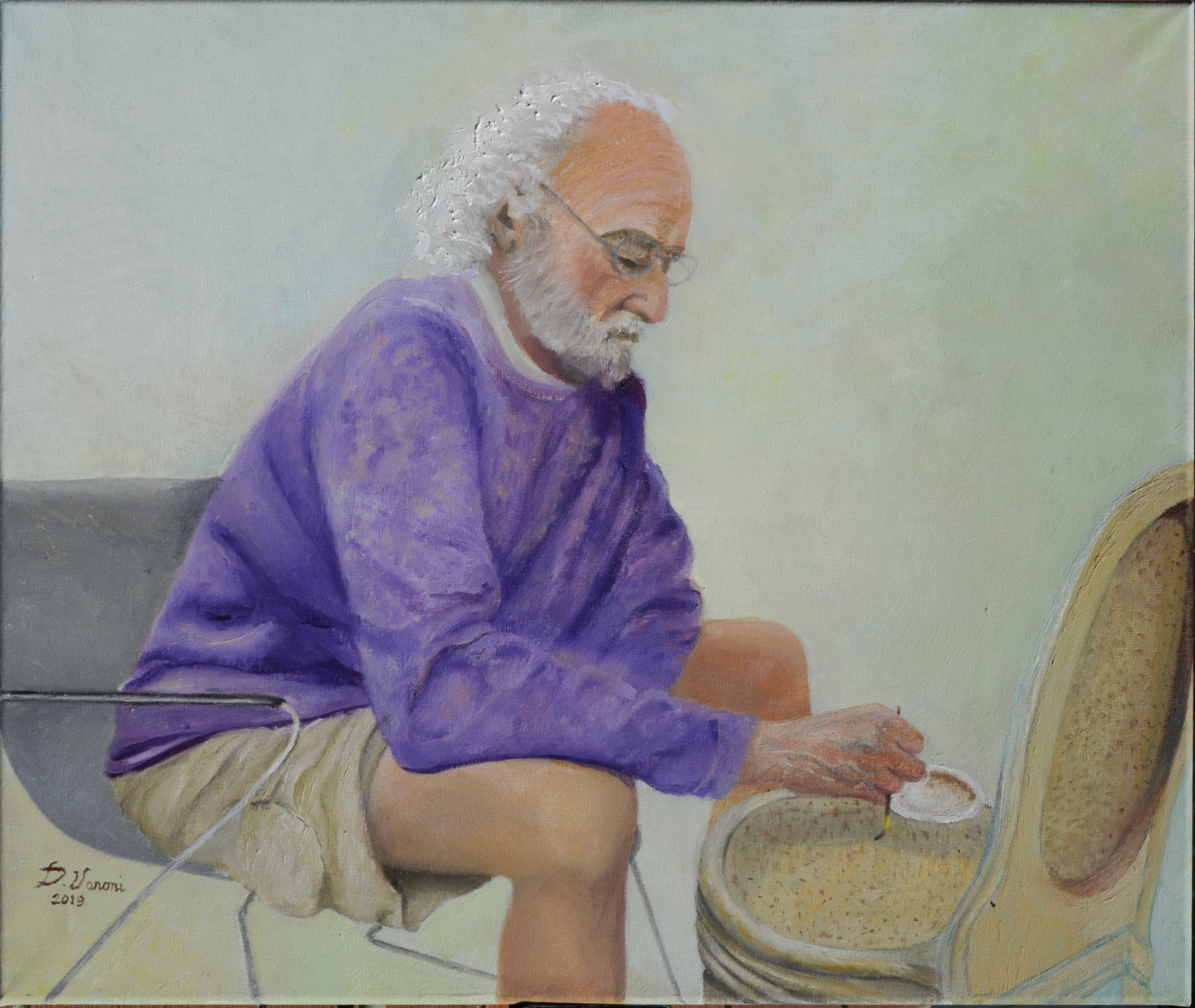 2019 (#424) oil on Canvas (cm. 50.5 x 60 cm)